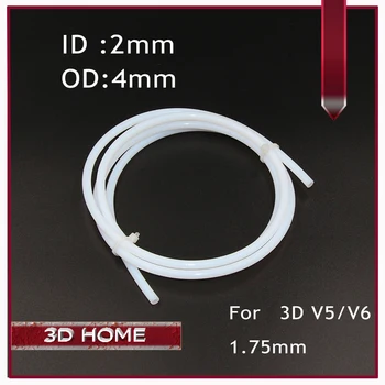 ZANYAPTR 1M PTFE Tube Teflon PiPe J-head hotend RepRap Rostock Bowden Extruder for 3D