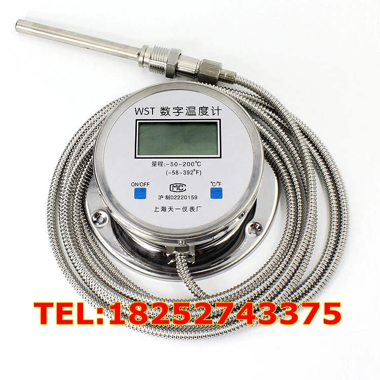 Digital display bimetal thermometer, DTM/WST 491 high precision