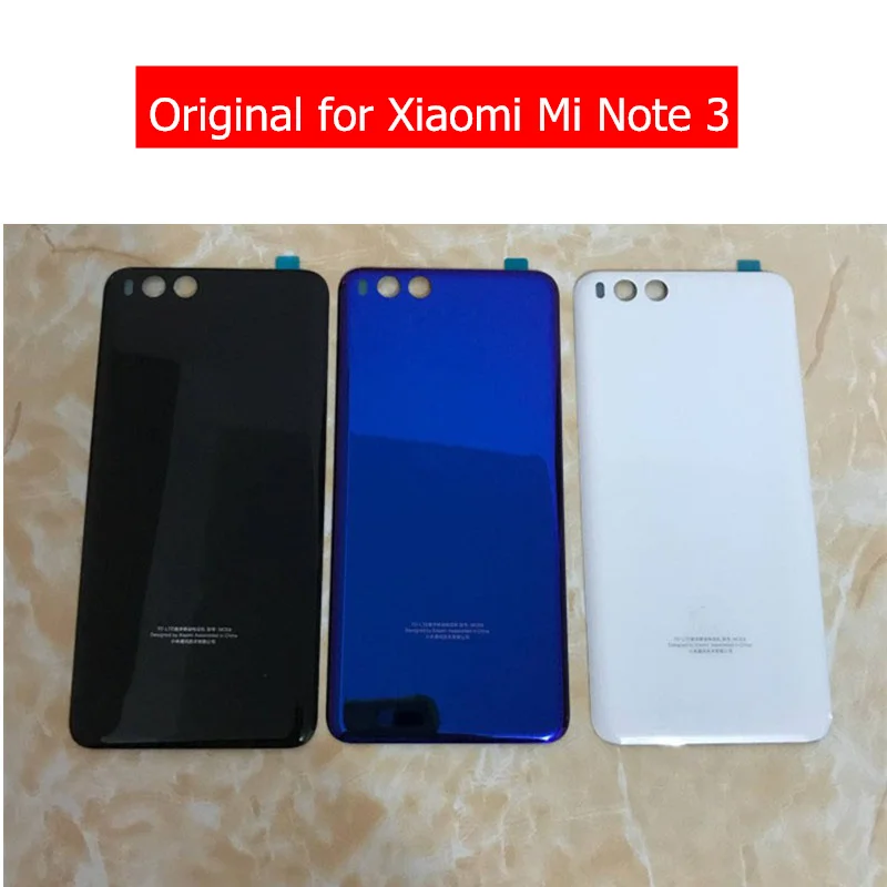 Для Xiaomi Mi Note 3 Батарея стеклянная задняя крышка корпус дверь для Xiaomi Mi Note 3 Задняя Крышка Ремонт запасных частей