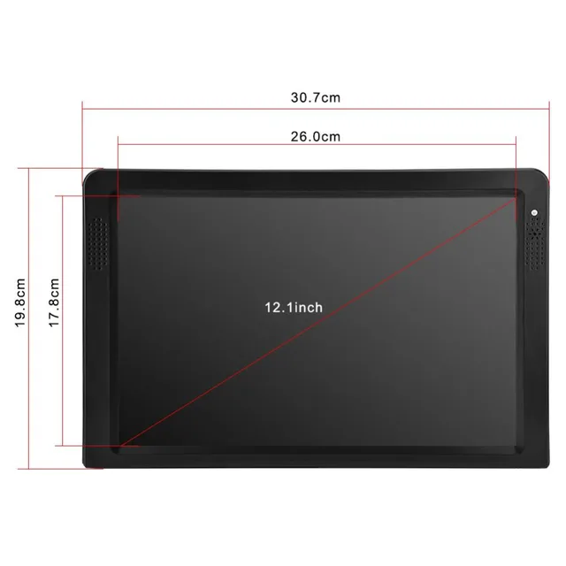 LEADSTAR DVB 12.1 Inches Rechargeable Digital Color TV Television Player TFT-LED Screen
