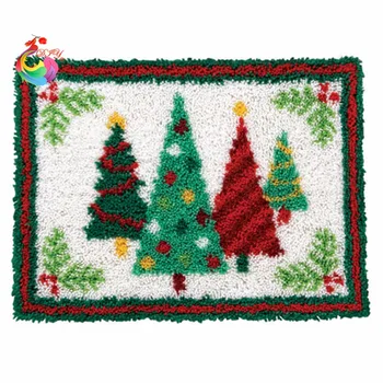 

New Year decoration tool kit in a suitcase needlework thread carpets and rugs Carpet embroidery Latch hook rug kits