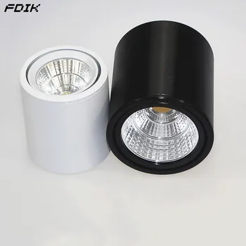 

Cylindrical Dimmable LED Downlights 7W10W12W15W COB LED Ceiling Spot Lights AC85-265V LED Lamps Warm Cold White Indoor Lighting