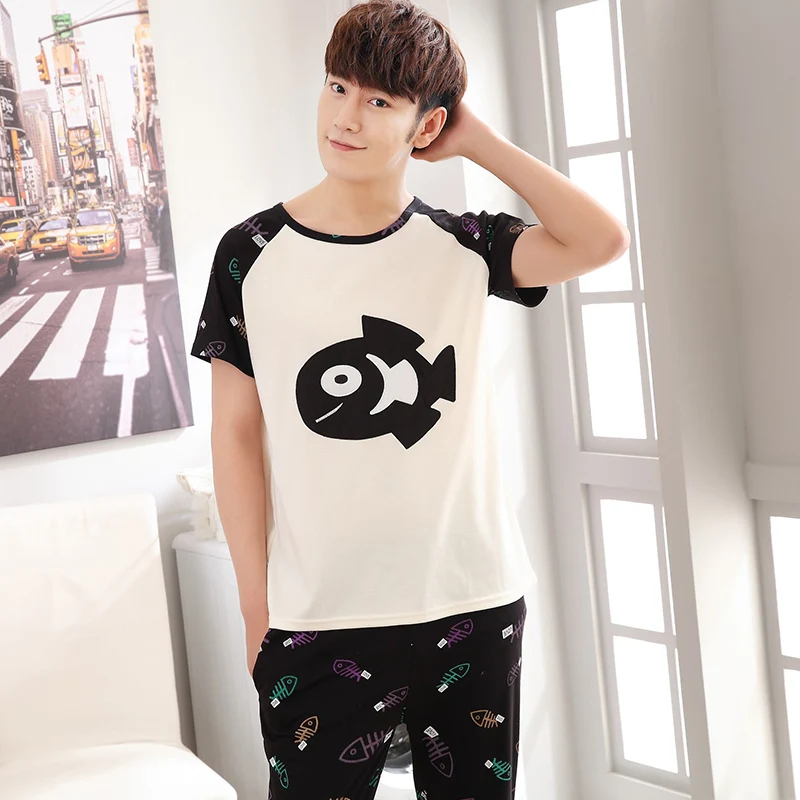 Cotton Mens Pyjamas Couple Pajamas Set Casual Sleepwear Masculine Pyjamas Nightgowns Plus Home Clothing