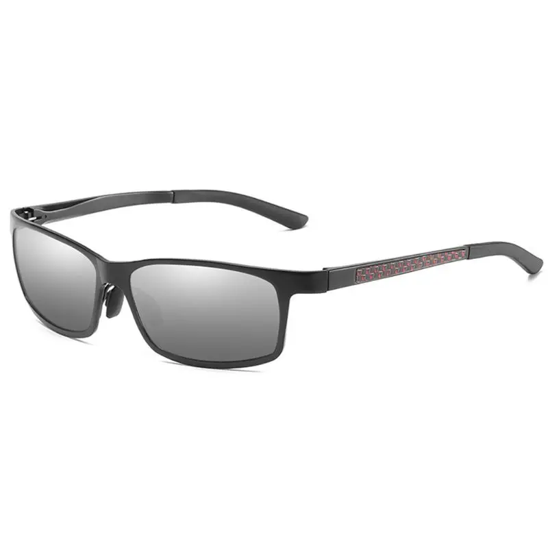 7 цветов мужские унисекс бизнес поляризованные солнцезащитные очки для вождения оправа из металлического сплава антибликовые UV400 очки ночного видения контрастная - Цвет оправы: C