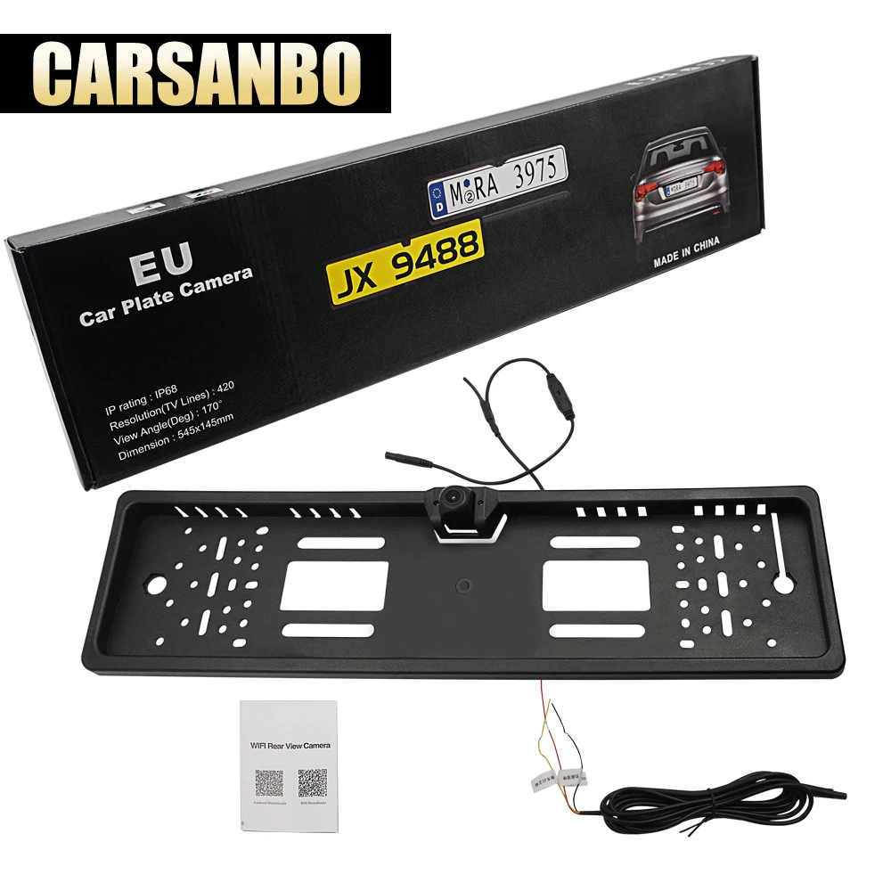 

Carsanbo HD Car DVR Wireless Wifi backup Parking Reverse Rear View Camera Vehicle Auto security Camera Waterproof 170 Wide Angle