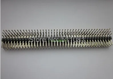 

50pcs 2.54mm 3x40P 40pin Male Pins Three Row Right Angle Pin Header 3 ROW