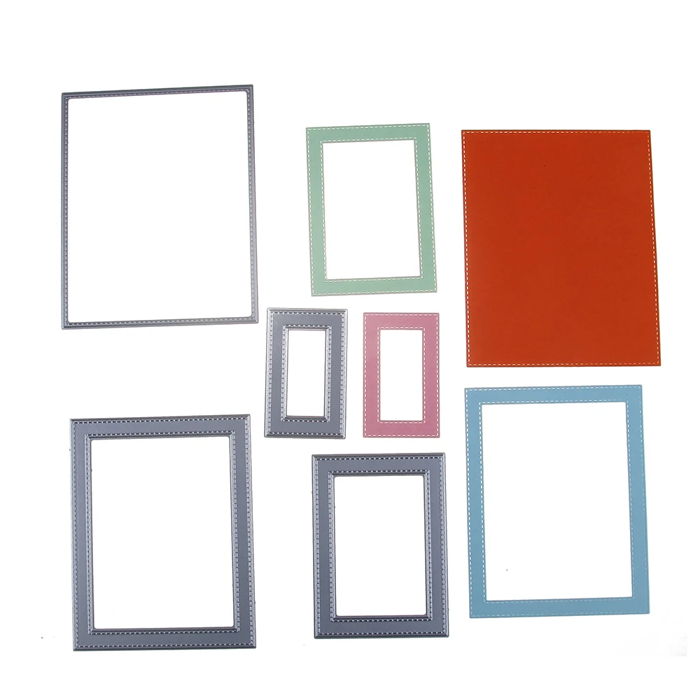 2019 New Rectangle Frame Set Metal Cutting Die Scrapbooking Embossing