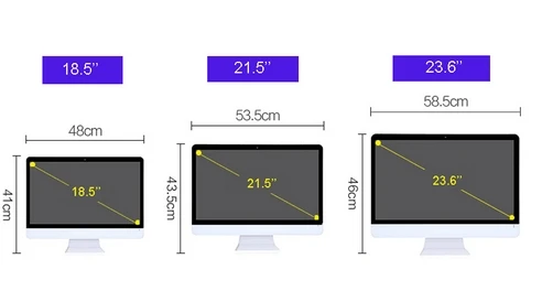 18,5 дюймов 21,5 Дюймов 23,6 дюймов wifi 1920*1080 HD I7 сенсорный экран Настольный Ноутбук все в одном ПК CCTV монитор