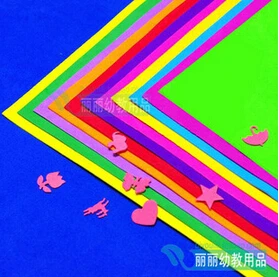 

2015 NEW 49*49cm*1mm Thick Multicolor Sponge Foam Paper Fold scrapbooking Paper Craft Punch Stamping DIY Gift Decor Card