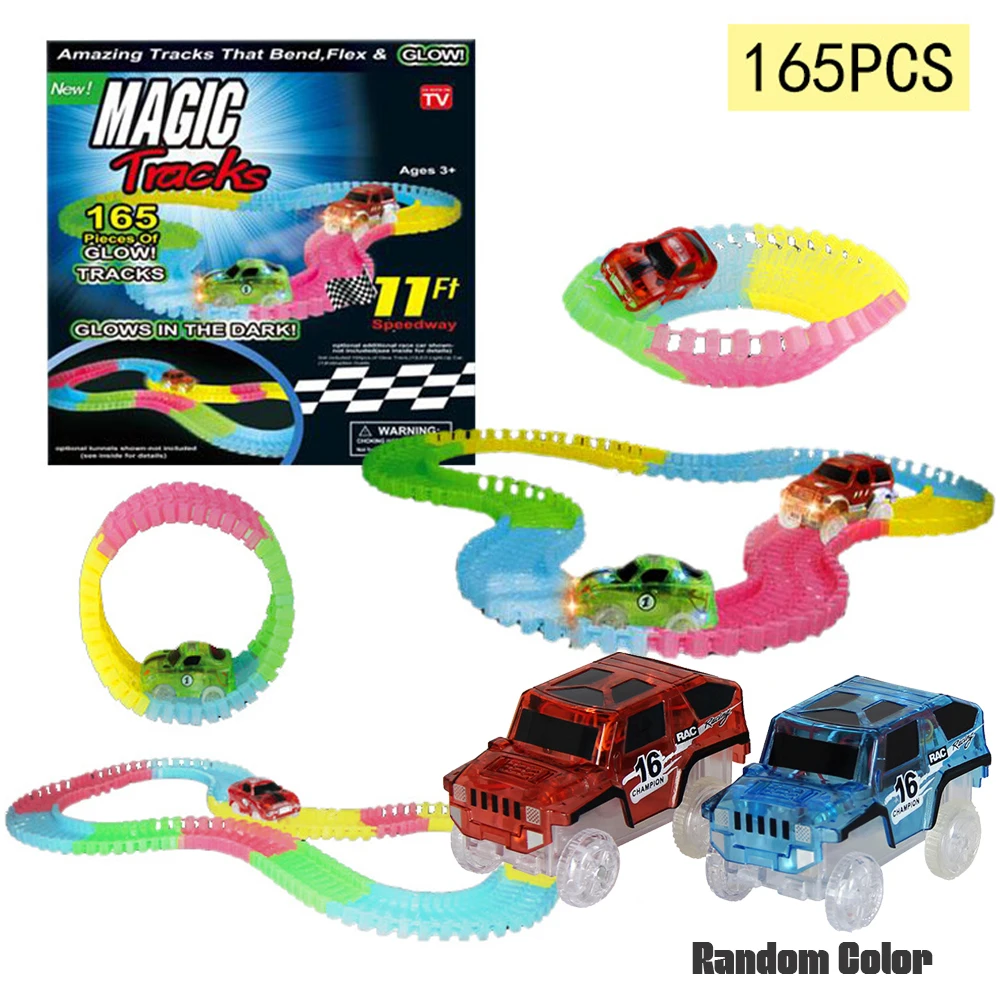 magic tracks light up race car