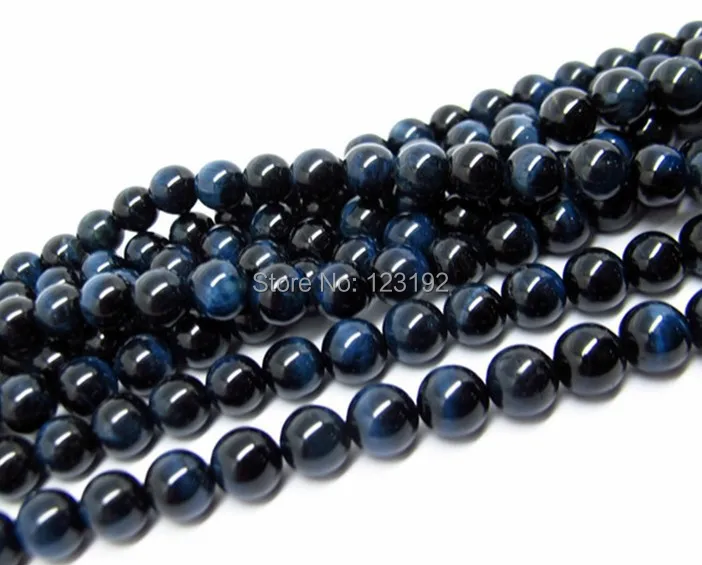 Blue Tiger Eye stone Beads 140pcs 8mm Round Smooth beads