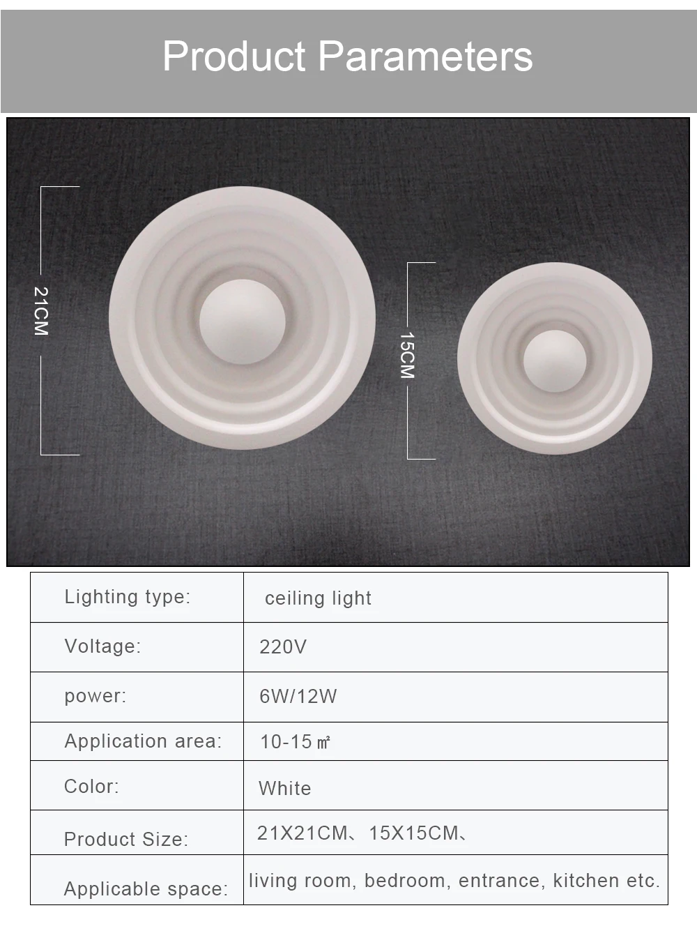 w 12 redonda led downlight montagem teto da escada da cozinha lâmpada