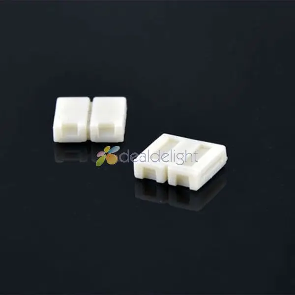 Free Shipping! 20pcs 10mm 2pin Strip to PCB Connector for 5050 Single Color LED No Welding Easy install | Обустройство дома