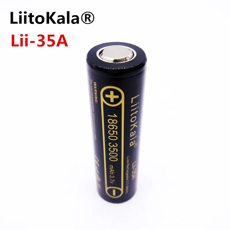1 шт. 100% оригинальный аккумулятор LiitoKala 3 7 в 3500 мАч NCR18650 10 А аккумуляторные батареи