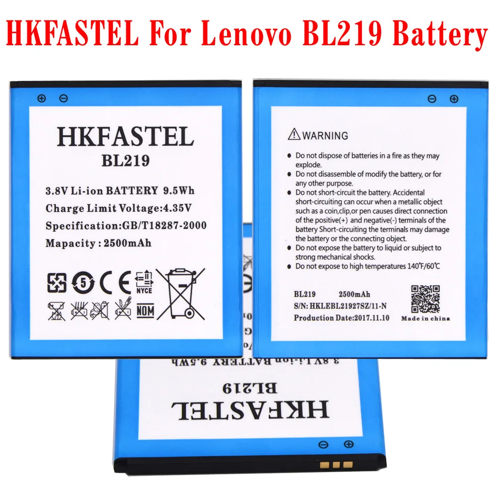 Hkfatel BL219 BL 219 оригинальный аккумулятор мобильного телефона для lenovo A880 S856 A889 A890E S810T
