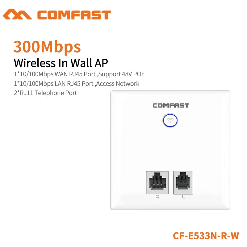 Comfast 300 Мбит/с Беспроводной в настенное устройство для большой площади покрытия Wi