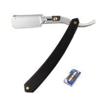 1Holder + 10 PC Blades Men Shaving Straight Razor With Box Barbeador Ebony Wood Handle Solingen Straight Barber Razor Navalha 1Holder + 10 PC Blades Men Shaving Straight Razor With Box Barbeador Ebony Wood Handle Solingen Straight Barber Razor Navalha