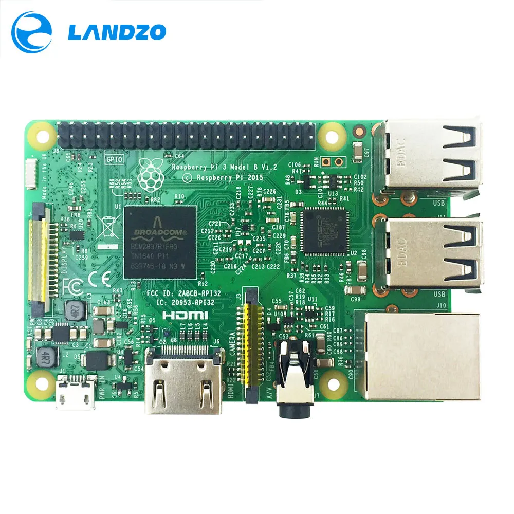Raspberry Pi 3 ABS корпус с вентилятором 16 Гб sd карта теплоотвод и 5В 2.5A адаптер питания
