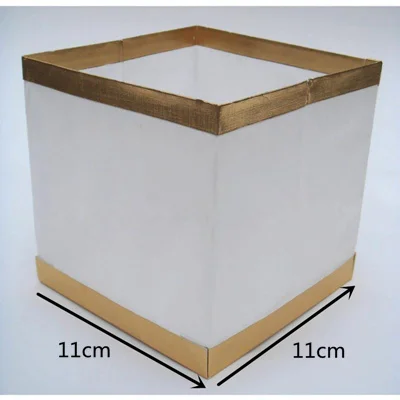 10 шт. бумажный квадратный плавающий водный фонарь со свечкой, водяной светильник, бумажный фонарь s для дня рождения, украшения для свадебной вечеринки - Цвет: 11cm x 11cm