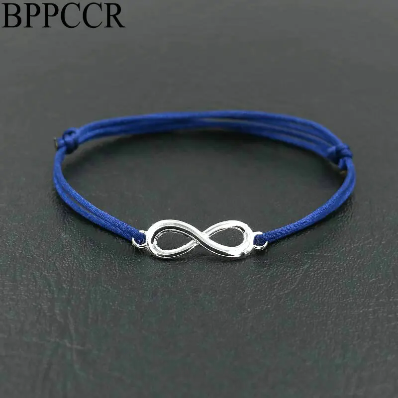 

BPPCCR Lucky Digital 8 Chakra Infinity Red String Rope Thread Braid Bracelets Colorful Lines Women Lovers Pulseira Jewelry