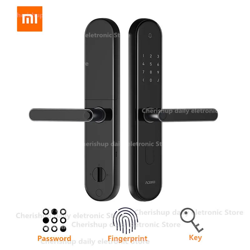 

Original xiaomi mijia aqara smart lock xiaomi door lock s2 work with mi home app For xiaomi smart home kit 2018 newest in stock