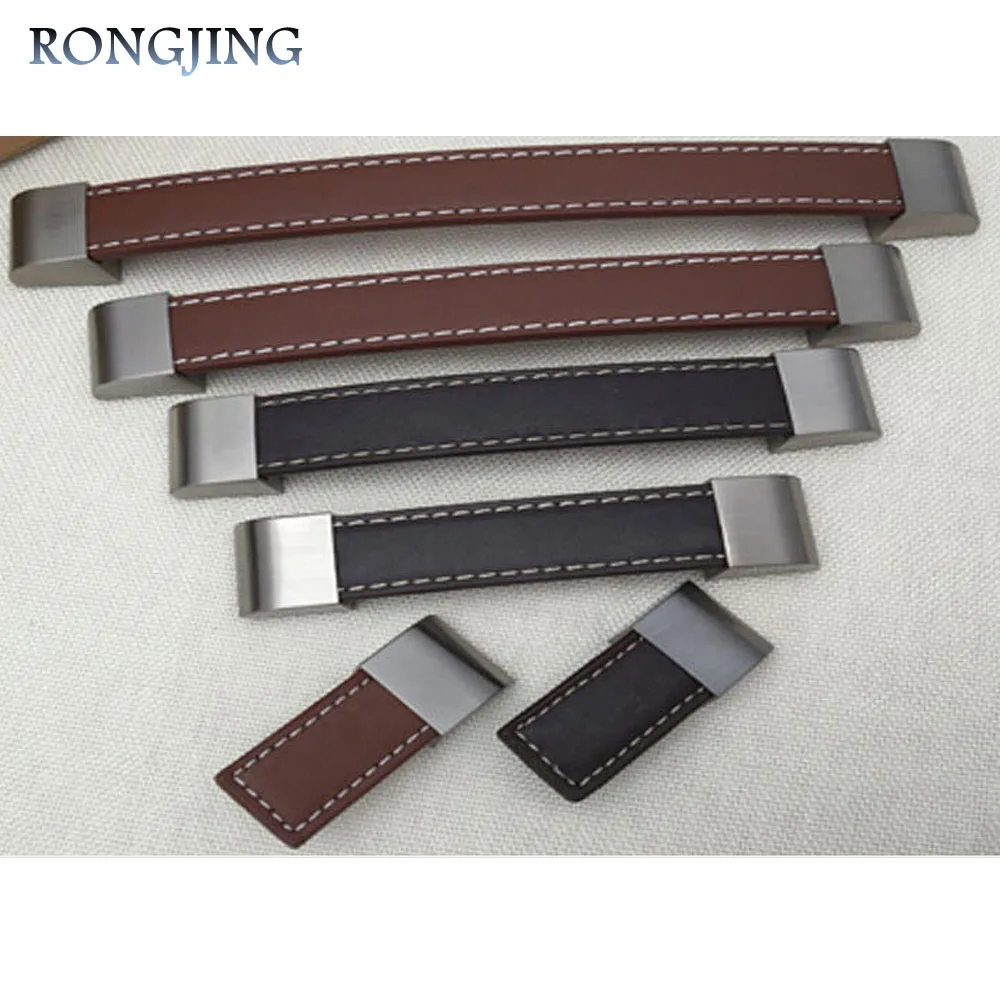 10x الجلود درج مقابض الحديثة خزانة خزانة تسريحة درج مقابض خزانة تسحب المقابض المزخرفة