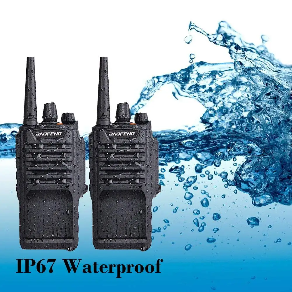 2 шт. BaoFeng BF 9700 водонепроницаемый IP67 5 Вт рация двухдиапазонный UHF 400 520 МГц 2800 мАч