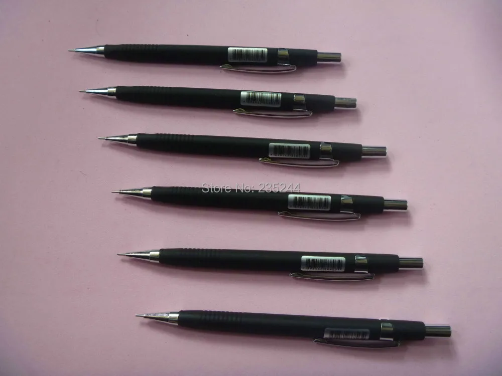 Buy free shipping 6pcs black 0.5mm metal automatic pencils high quality