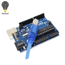 UNO R3 для Arduino(с логотипом) MEGA328P ATMEGA16U2 1 шт. UNO R3+ 1 шт. кабели