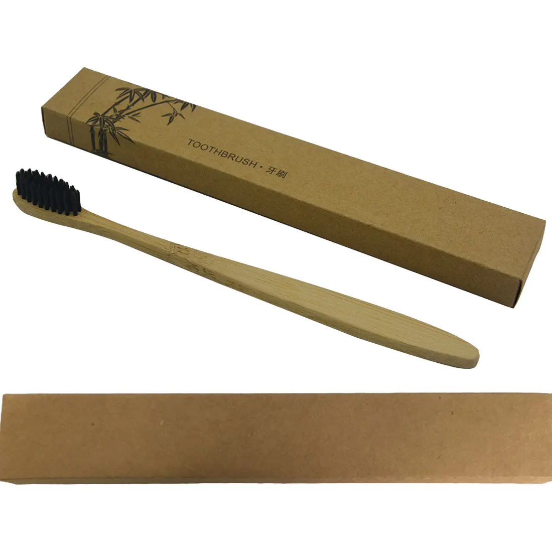 Bamboo Handle Toothbrush Nylon/Sharpen Wire Bristles Toothbrushes Tooth