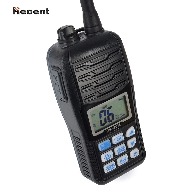 Новейший RS-36M IPX7 VHF портативный морской радио с ЖК-дисплеем поплавок двойной/Tri-watch автоматическое сканирование Ham Interphone 156~ 161,45 МГц трансивер - Цвет: RS-36M