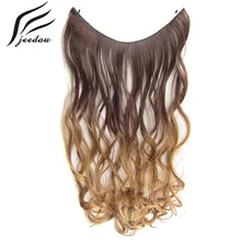 Jeedou волнистые 2" 50 г флип в линии натуральные волосы для наращивания синтетический балаяж розовый цвет Омбре лохматый и гладкий