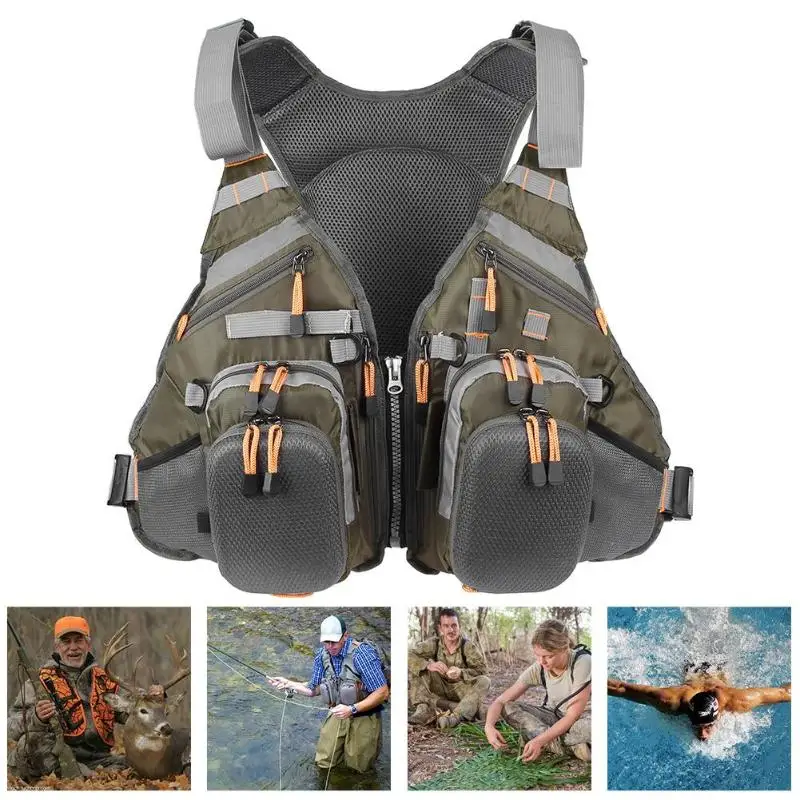 3 in 1 Fishing Vest Adult Life Jacket Vest Safety Outdoor Survival Sport Fishing Swimming Boating Drifting Hunting Vest Backpack 3 in 1 Fishing Vest Adult Life Jacket Vest Safety Outdoor Survival Sport Fishing Swimming Boating Drifting Hunting Vest Backpack