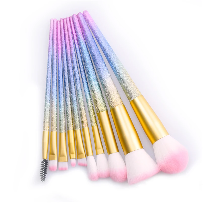 

11/1pcs Diamond Colorful Makeup Brush Kits Pincel Maquiagem Eyeshadow Concealer Contour Blusher Powder Foundation Make Up Brush