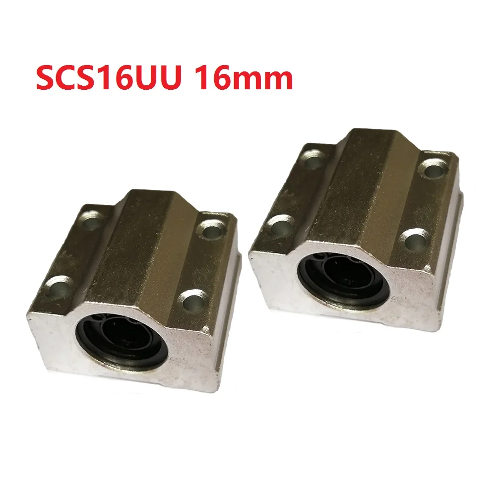 4pcs SC16UU SCS16UU 16mm Linear Ball Bearing Linear Motion Bearing Slide For CNC
