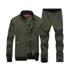   7XL 8XL Big Size Sporting Suits Men Sportswear Sets Jacket+Pants Large size 7X 6XL 8XLMen Tracksuit Leisure Mens Sporting set
