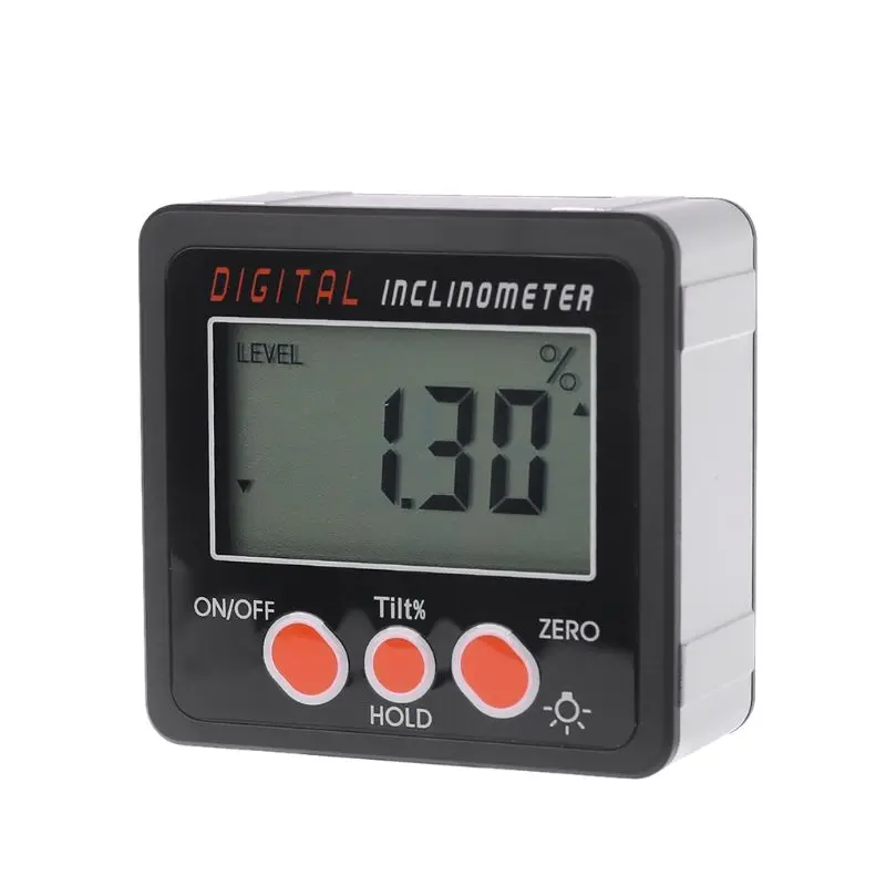 

Digital Inclinometer Electronic Protractor Aluminum Alloy Bevel Box Angle Gauge