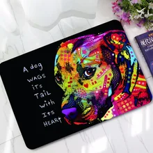 CAMMITEVER мультфильм собака коврики для гостиной, спальни, кухни коврик печать фланелевый Придверный коврик Мягкий Нескользящий