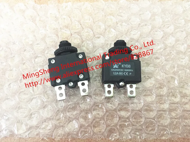 

Original new 100% motor protector overload overcurrent switch 12A reset fuse thermal overload protection switch KYB8