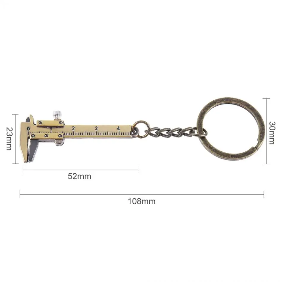 0-40 мм портативный измерительный инструмент мини-штангенциркуль из цинкового сплава с цепочкой брелок и 1 мм точность для измерения