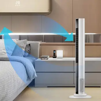 

Tower Bladeless Fan Electric Fan Household Shaking His Head Remote Control Mute Vertical Desktop Mother and Baby Available
