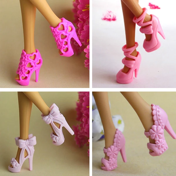 60 Paia Di Scarpe Con Tacco Per Bambole Barbie - Sandali Moda Per Bambole 1/6 Da 11.5 Pollici - Foto 7