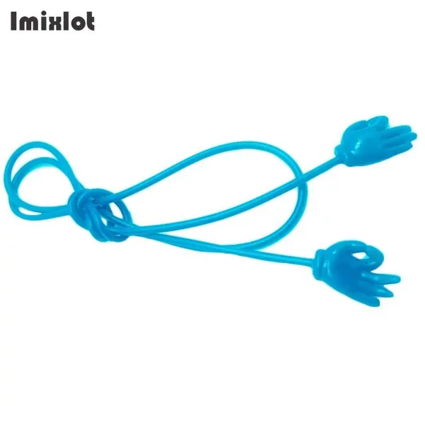 sky blue Imixlot OK дизайн рук Противоскользящие силиконовые солнцезащитные очки шнуры цепочка для очков шнур держатель веревки - Цвет: sky blue