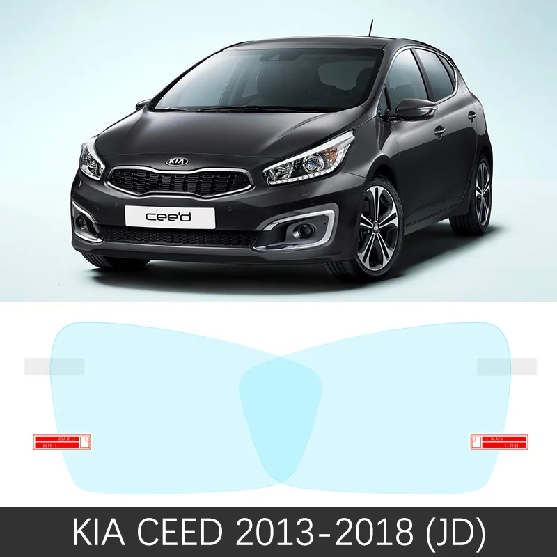 Для KIA CEED 2010~ ED JD CD полное покрытие противотуманная пленка зеркало заднего вида непромокаемые аксессуары Cee 'd SW GT 2013 - Название цвета: CEED 2013-2018