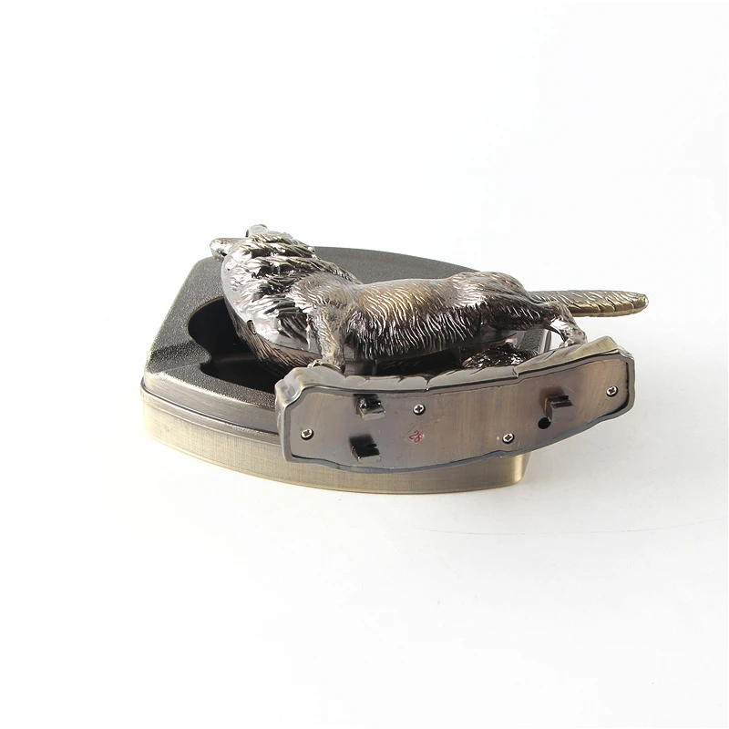 Тип Смола Металлическая Пепельница собака модель пепельница с зажигалкой двойного назначения аксессуары для сигарет