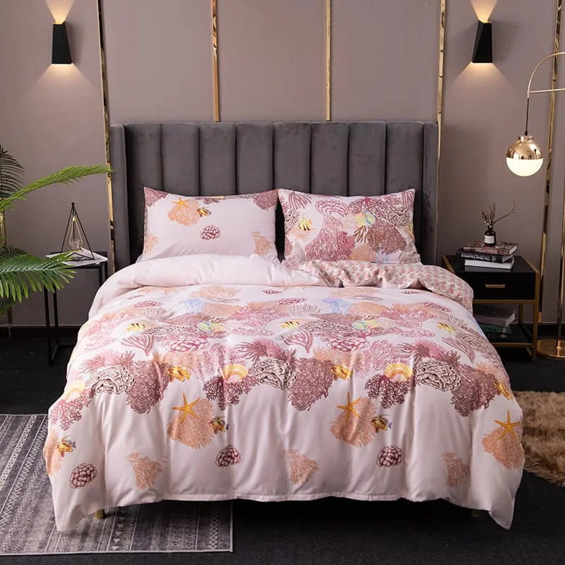 LOVINSUNSHINE пододеяльник King size с принтом "кокосовое дерево" Комплект постельного белья Роскошный Королевский размер набор одеял AB#228 - Цвет: style3