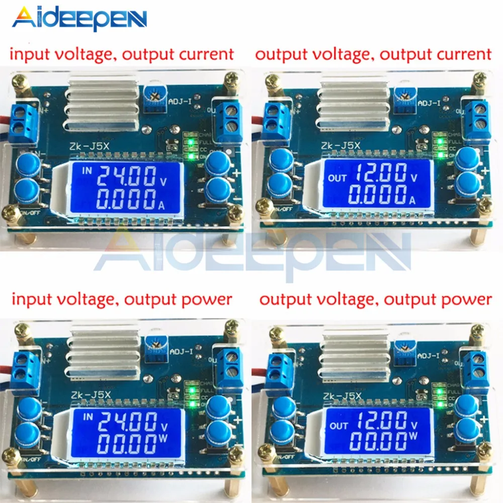 DC-DC 5A CNC понижающий модуль регулируемый постоянный ток напряжения с ЖК-дисплеем 6,5-36 в 6,5 В до 36 в конвертер с Чехол