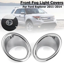 1 Paia ABS Cromato Anteriore Della Luce di Nebbia Copre Rifiniture accessori Esterni per Ford Explorer 2011 2013 2014