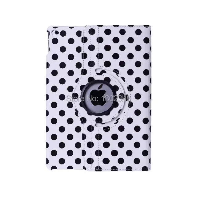 

Wave Point Rotary 360 Degree Rotating Litchi Grain Folio Stand Leather Cover Tablet Protect Case for Apple ipad 6 ipad air 2