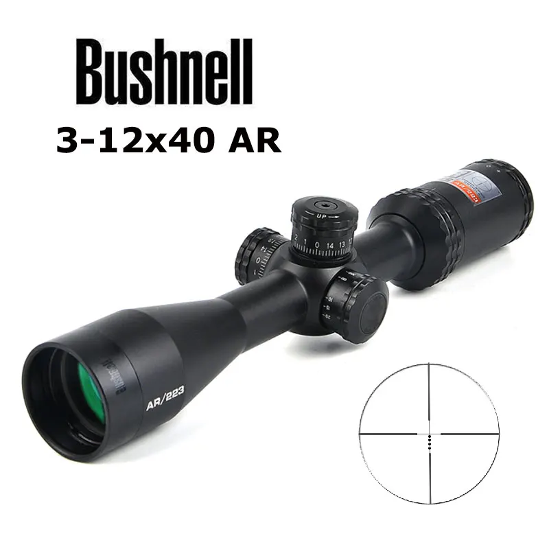 

3-12x 40mm AR Optics Drop Zone-223 BDC Reticle Riflescope with Target Turrets and Side Parallax Hunting Scopes